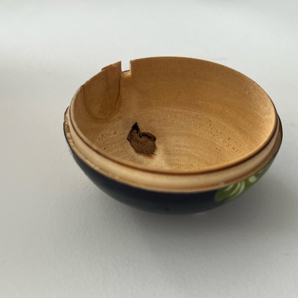 Set of 10 Vintage Russian Matryoshka 5 inch Nesting Dolls Navy Blue & Gold - Picture 12 of 13